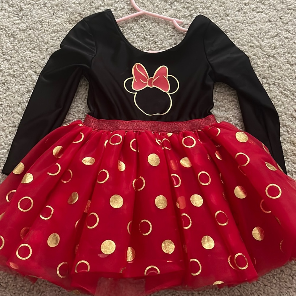 2T Minnie Mouse bodysuit with tutu attached